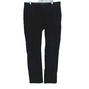 John Varvatos Mens Corduroy Trousers Size 36 RG Black Luxe Button Fly